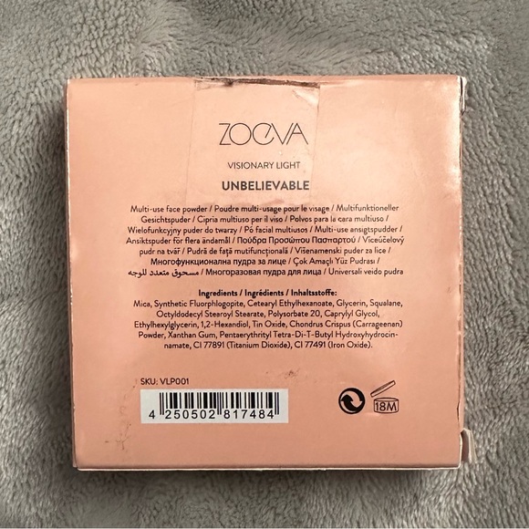 Zoeva Visionary Light Multi-Use Face Powder “Unbelievable” Gold Highlighter - Picture 4 of 6